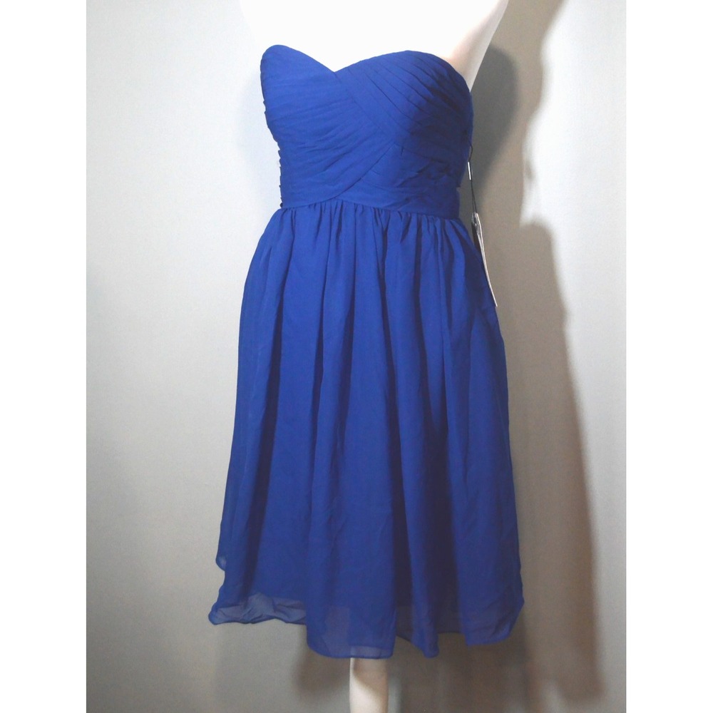 NWT Renz Bridal Size XS Royal Blue Fit/Flare Short Dress Princess Fairycore
